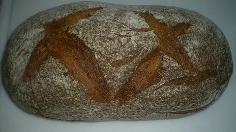 Scored rustic loaf